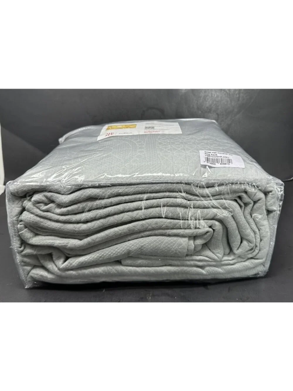 ANN GISH x THE MET GREAT HALL AQUA King 4 pc Coverlet Set w/3 Shams NEW $525